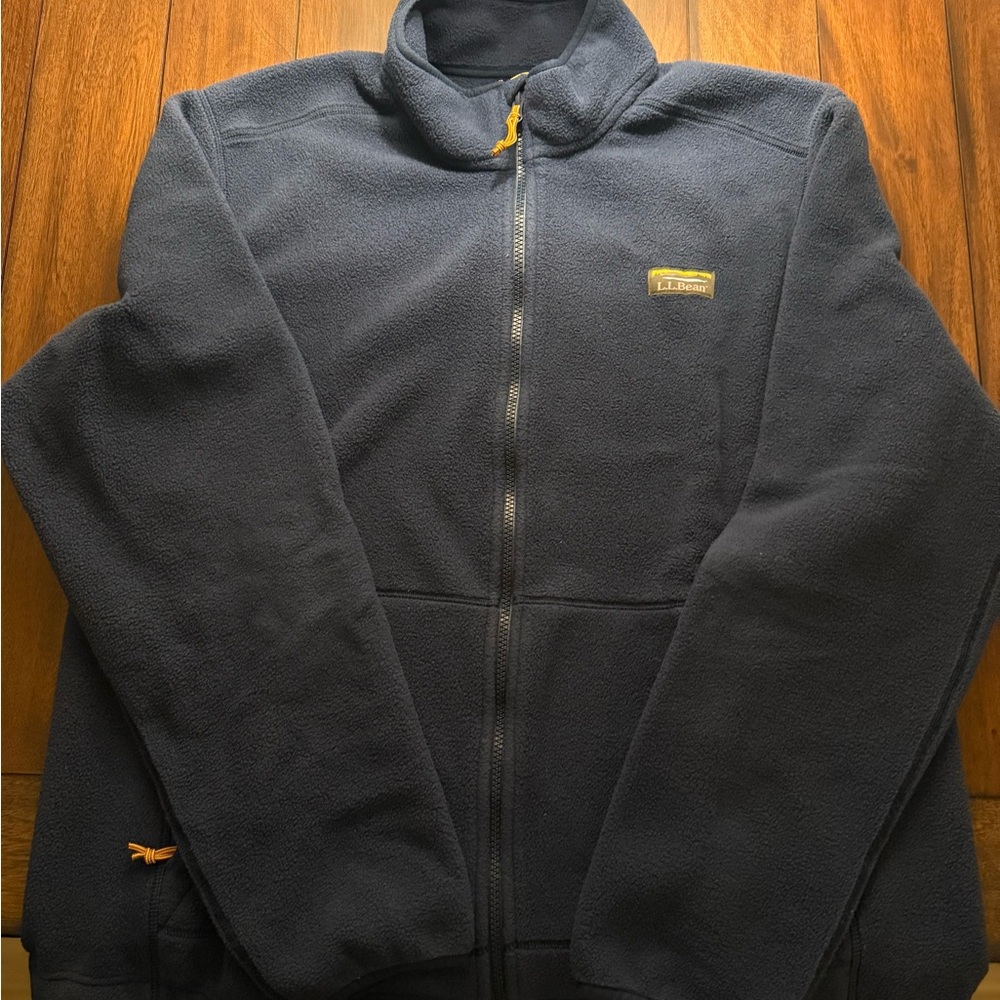 L.L. Bean Men's Navy Fleece Jacket